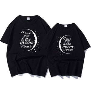 I love you to the moon back shirt