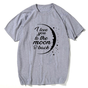 I love you to the moon back shirt